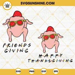 Turkey Friendsgiving SVG, Turkey Friends Thanksgiving SVG, Turkey Happy Thanksgiving SVG Bundle
