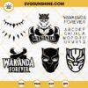 WAKANDA FOREVER SVG Bundle, Black Panther SVG Bundle, Wakanda Font SVG PNG EPS DXF Cutting File