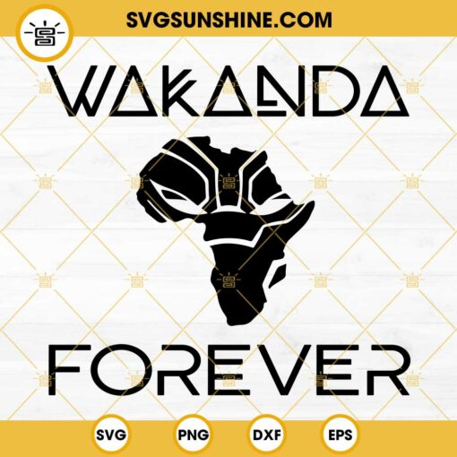 Wakanda Forever SVG, Wakanda SVG, Black Panther SVG Cut File Cricut Digital Download