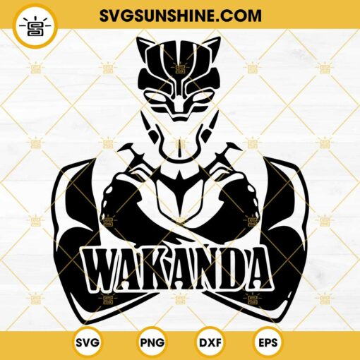 Wakanda SVG, Black Panther SVG Cut File, Marvel SVG