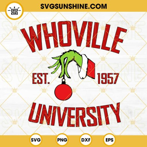 Whoville University SVG PNG DXF EPS Cricut Silhouette Vector Clipart