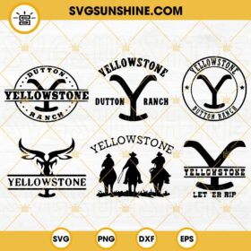 Yellowstone SVG Bundle, Yellowstone Logo SVG, Yellowstone Dutton Ranch ...