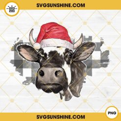 Cow Christmas PNG, Santa Cow Christmas PNG, Christmas Cow PNG