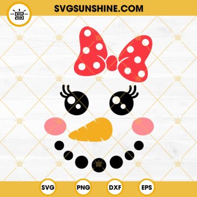 Snowman Face SVG PNG, Snowman SVG PNG DXF EPS Cut Files For Cricut ...