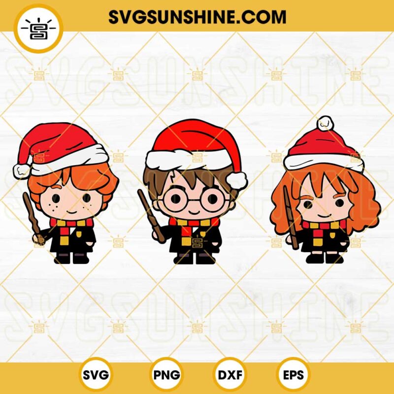 Harry Potter Christmas SVG, Harry And Friends Christmas SVG, Christmas ...