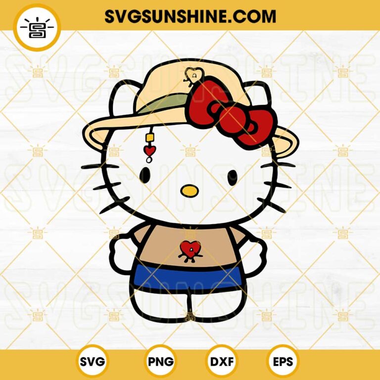 Hello Kitty Football SVG Bundle, Hello Kitty LA Rams SVG, Hello Kitty