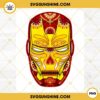 Iron Man Sugar Skull PNG, Day Of The Dead Iron Man PNG Vector Clipart Digital Download