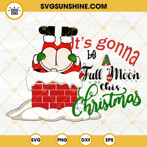 It’s Gonna Be A Full Moon This Christmas SVG, Funny Christmas Toilet Paper SVG PNG EPS DXF Cut Files