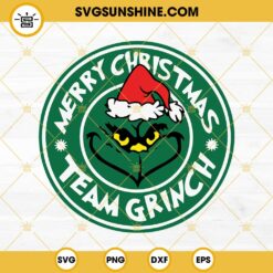 Merry Christmas Team Grinch SVG PNG DXF EPS Cricut Silhouette Vector Clipart