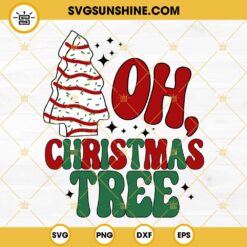Oh Christmas Tree Cake SVG, Little Debbie SVG, Christmas Tree Cake SVG