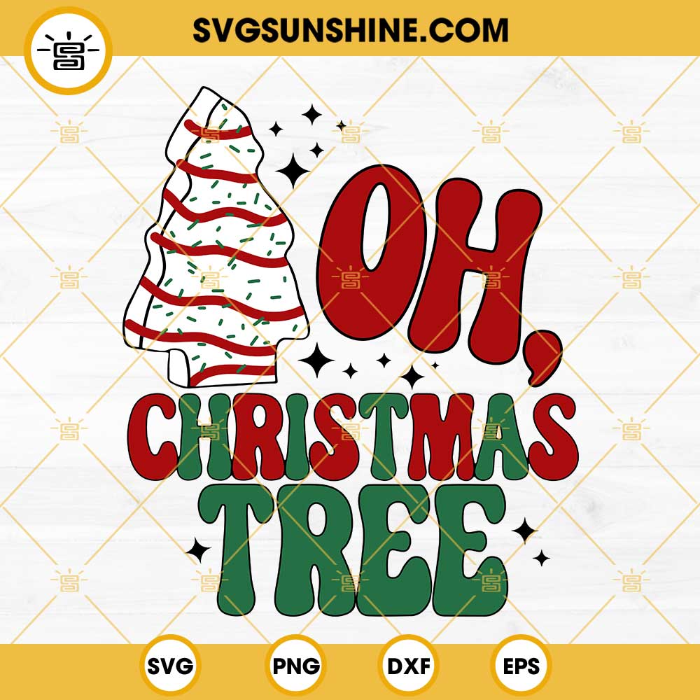 Christmas Cake Tree SVG, Little Debbie SVG, Christmas Tree Cake SVG