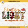 Christmas Light Are My Favorite Color PNG, Christmas Light Leopard PNG