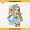 Frozen Elsa Princess Christmas Design PNG, Elsa Merry Christmas PNG
