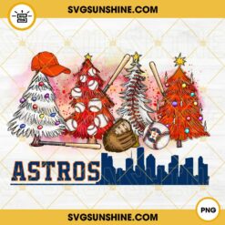 Christmas Astros Baseball PNG, Houston Astros Christmas Tree PNG File Digital Download