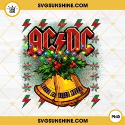 ACDC Hells Bells PNG, ACDC Rock Band Christmas PNG File Digital Download