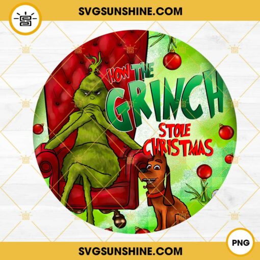 How The Grinch Stole Christmas Ornament PNG File Digital Download