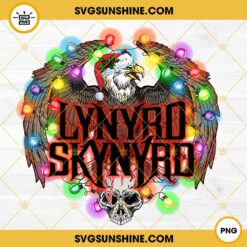 Lynyrd Skynyrd Eagle Christmas PNG, Lynyrd Skynyrd Rock Band Merry Christmas PNG