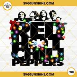 Red Hot Chili Peppers Christmas PNG, Red Hot Chili Peppers Rock Band Merry Christmas PNG