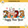 2023 Happy New Year PNG, Merry Christmas And Happy New Year PNG, Hot Chocolate PNG Sublimation Design