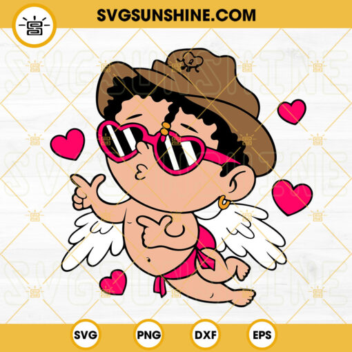 Baby Benito Cupid SVG, Bad Bunny Baby Benito Valentine SVG, Bad Bunny Valentines SVG