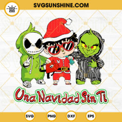 Baby Benito Grinch Jack Skellington SVG, Benito Una Navidad Sin Ti SVG, Bad Bunny Christmas SVG