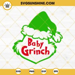 Baby Grinch SVG PNG DXF EPS Cut Files