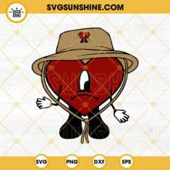 Bad Bunny Heart SVG, Un Verano Sin Ti SVG, Sad Heart SVG, Baby Benito SVG Cricut Silhouette