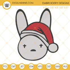 Bad Bunny Logo Christmas Machine Embroidery Designs