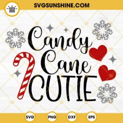 Candy Cane Cutie SVG, Kids Christmas SVG, Candy Cane SVG, Christmas SVG