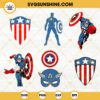 Capitan America SVG Bundle, Superhero SVG, Marvel Avengers SVG PNG DXF EPS Cut Files
