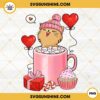 Cat In A Cup Valentines Day PNG, Cute Kitten Valentines PNG, Cat Lover PNG, Cute Valentine's PNG