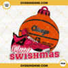 Chicago Basketball Merry Swishmas PNG, Chicago Bulls Basketball Christmas Ornament PNG