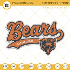 Chicago Bears Embroidery Designs