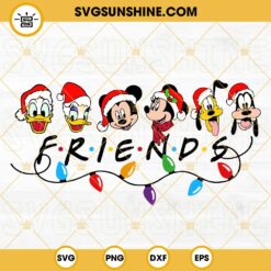 Christmas Friends SVG, Disney Christmas SVG, Best Day Ever SVG, Character Face Xmas SVG, Christmas Squad SVG