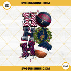 Christmas Ho Ho Ho Cleveland Cavaliers PNG, NBA Basketball Team Cavaliers Christmas Ornament PNG Designs
