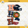 Christmas Ho Ho Ho Denver Broncos PNG, NFL Football Team Denver Broncos Christmas PNG Designs