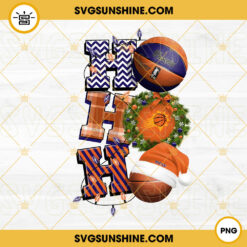 Christmas Ho Ho Ho Phoenix Suns PNG, NBA Basketball Team Suns Christmas Ornament PNG Designs