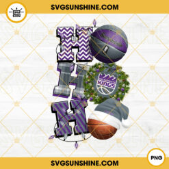 Christmas Ho Ho Ho Sacramento Kings PNG, NBA Basketball Team Kings Christmas Ornament PNG Designs