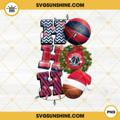 Christmas Ho Ho Ho Washington Wizards PNG, NBA Basketball Team Wizards Christmas Ornament PNG Designs