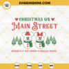 Christmas On Main Street SVG, Mickey And Minnie Mouse Christmas SVG, Snowman SVG, Christmas SVG PNG DXF EPS Cut Files