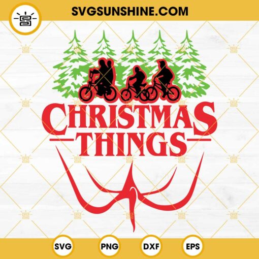 Christmas Things SVG, Stranger Things Christmas SVG, Merry Christmas SVG