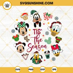 Christmas Tis The Season SVG, Family Vacation Christmas SVG, Magical Kingdom SVG, Christmas Friends SVG PNG DXF EPS