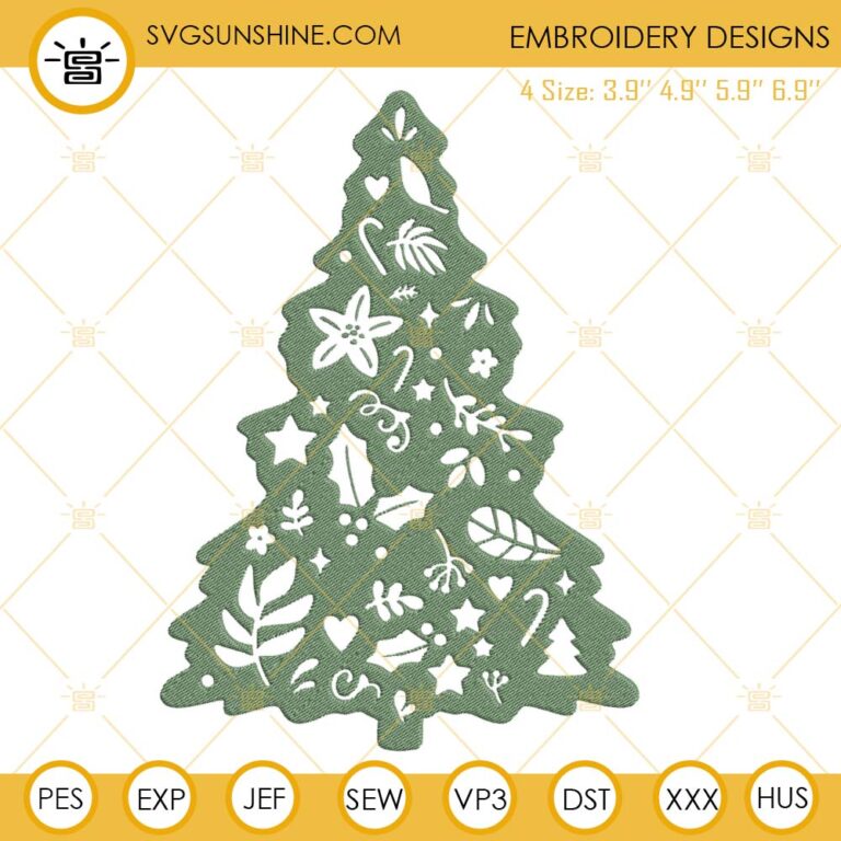 Christmas Tree Machine Embroidery Designs