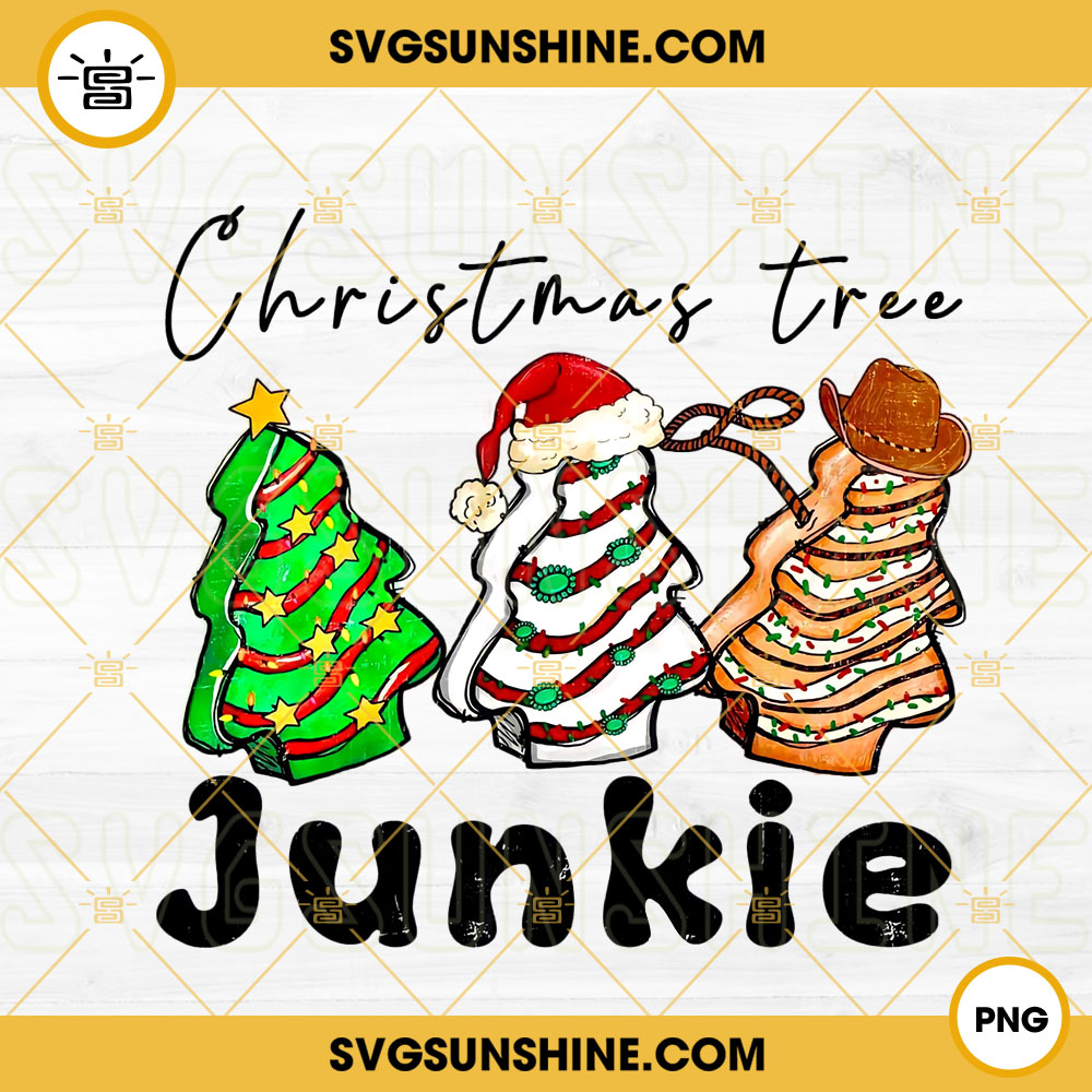 Christmas Tree Junkie PNG, Little Debbie Snack PNG, Country Western Christmas PNG