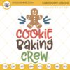 Cookie Baking Crew Embroidery File, Christmas Baking Embroidery Designs