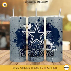 Cowboys Nation Tumbler Wrap PNG, Dallas Cowboys 20oz Skinny Tumbler PNG Sublimation File Digital Download