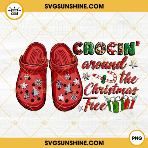 Crockin Around The Christmas Tree PNG, Crockin Christmas PNG, Christmas Family PNG, Funny Christmas PNG, Christmas Matching PNG
