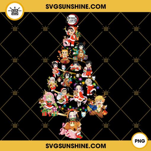 Demon Slayer Christmas Tree PNG, Kimetsu no Yaiba Christmas PNG, Anime ...