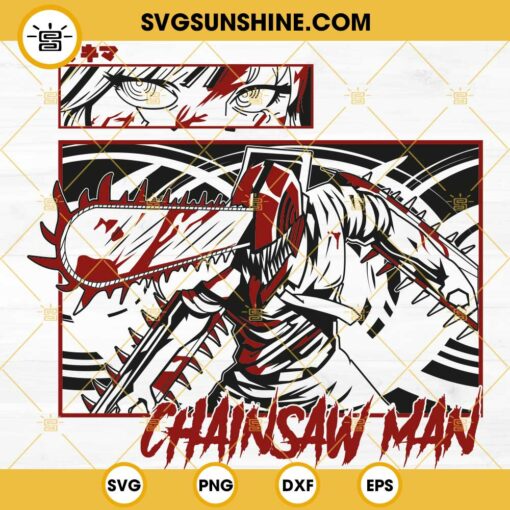 Denji SVG, Chainsaw Man SVG PNG DXF EPS Cut Files