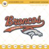 Denver Broncos Embroidery Designs